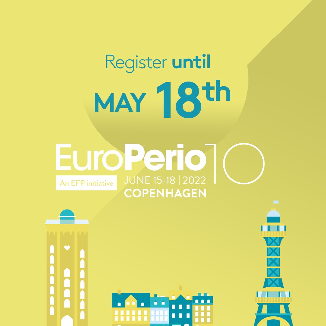 EuroPerio 10 - BOOKING DEADLINE MAY 18th