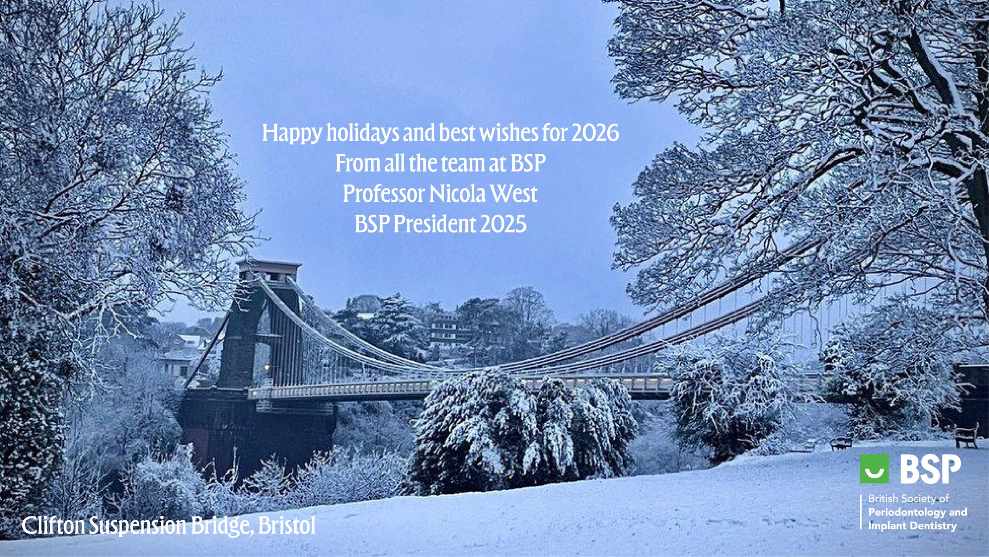 A farewell message from our President…